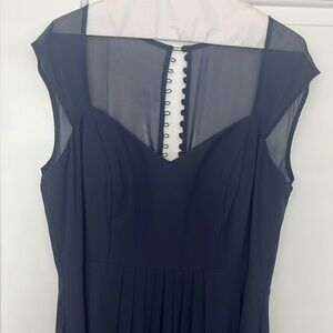 Bill Levkoff Bridesmaid Formal Dress Navy Blue - Size 12